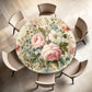 Golden Hour Blossoms Round Tablecloth