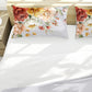 Golden Maroon Tone Flowers Duvet Cover Set by Mark van Vuuren