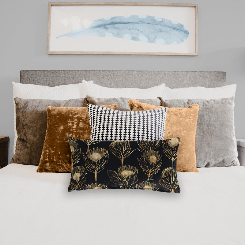 Golden Protea Oblong Luxury Scatter by Nathan Pieterse