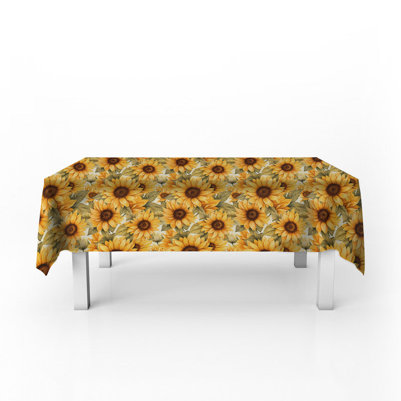 Golden Sunflowers Rectangle Tablecloth