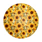 Golden Sunflowers Round Tablecloth