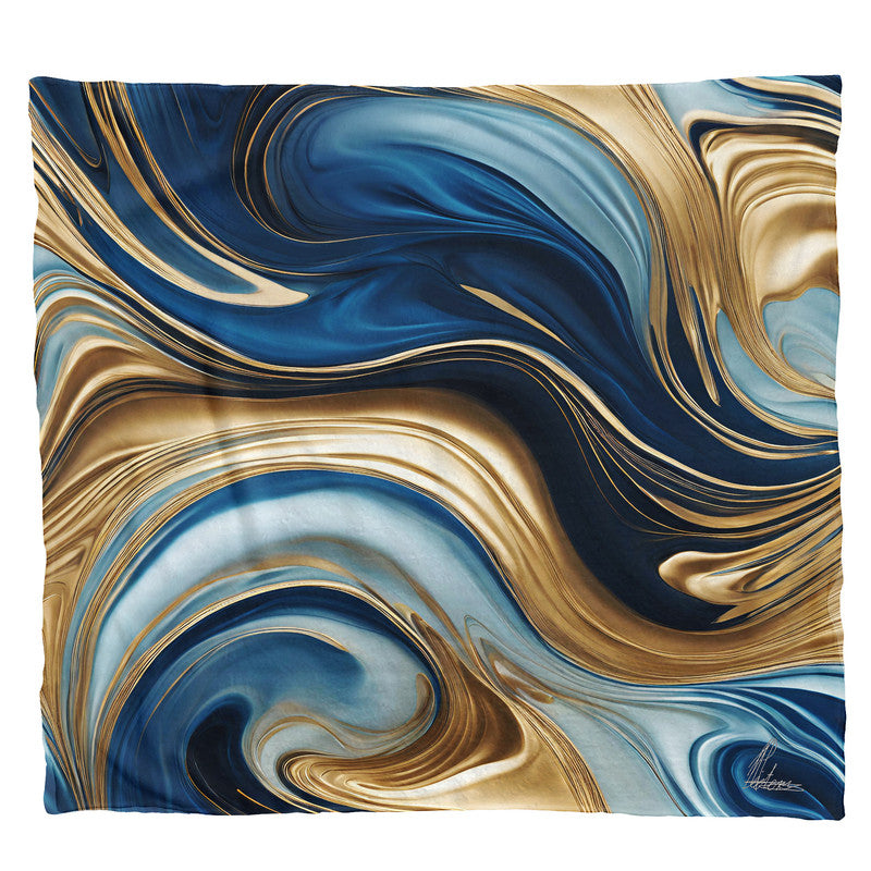 Golden Tides Light Weight Fleece Blanket by Nathan Pieterse