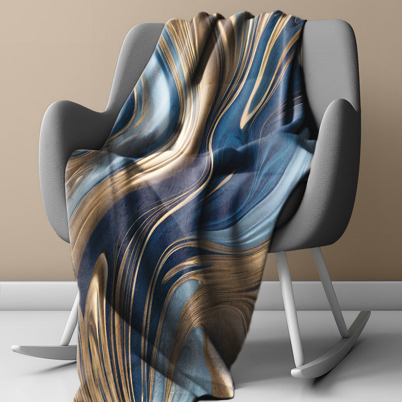 Golden Tides Light Weight Fleece Blanket by Nathan Pieterse