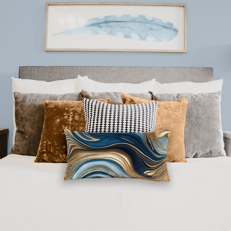 Golden Tides Oblong Luxury Scatter by Nathan Pieterse