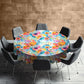 Golden Yellow Round Tablecloth