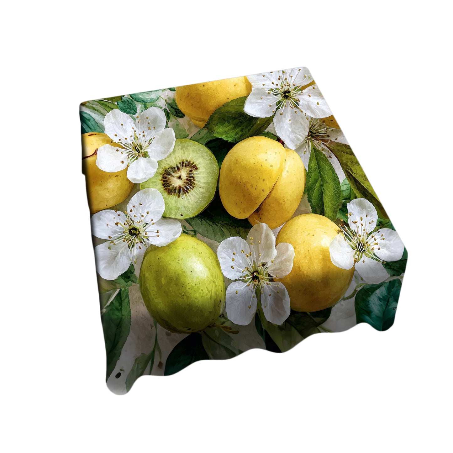 Golden Bloom Harvest Square Tablecloth by Wikus Schalkwyk