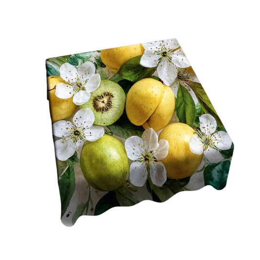 Golden Bloom Harvest Square Tablecloth by Wikus Schalkwyk