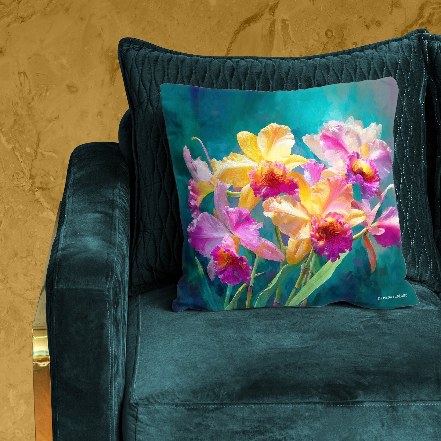 Golden Bloom Riot Luxury Scatter by Wikus Schalkwyk