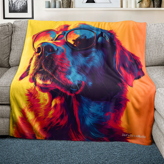Golden Chill Light Weight Fleece Blanket by Wikus Schalkwyk