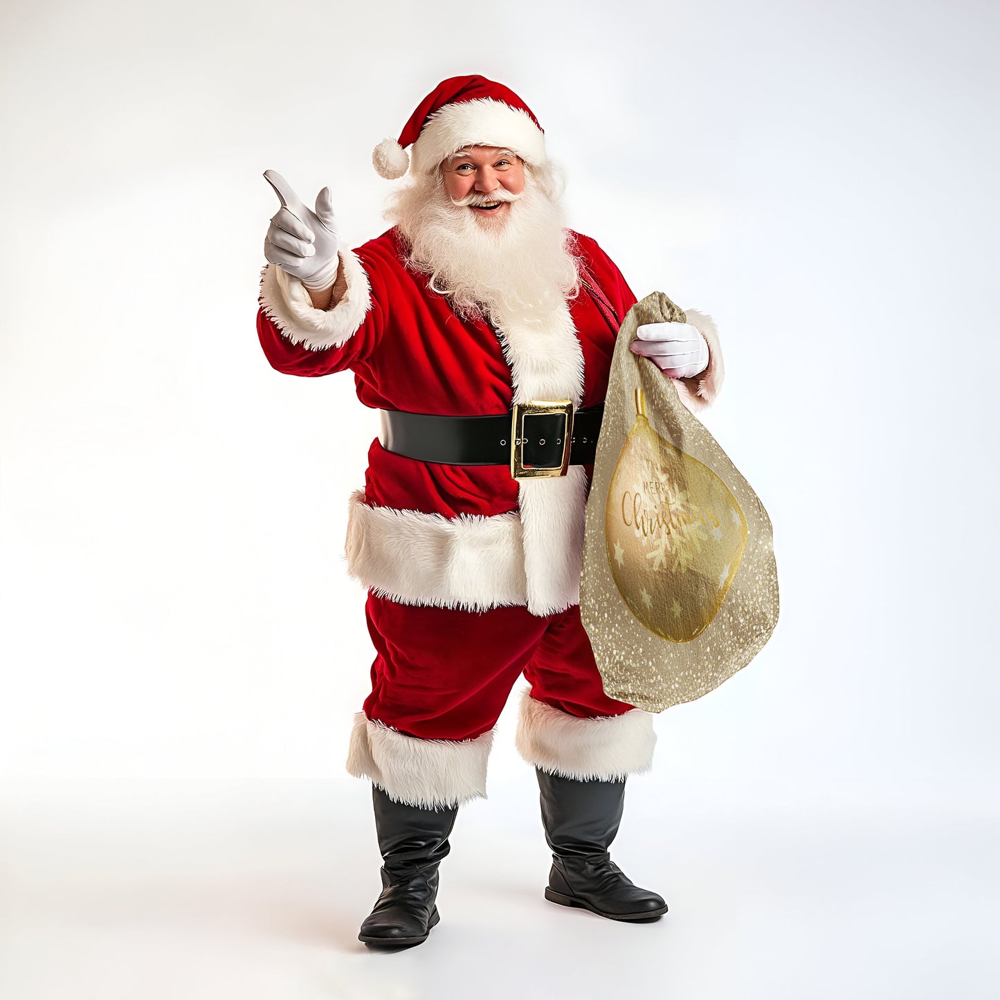 Golden Christmas Gift Bag (Set of 2)