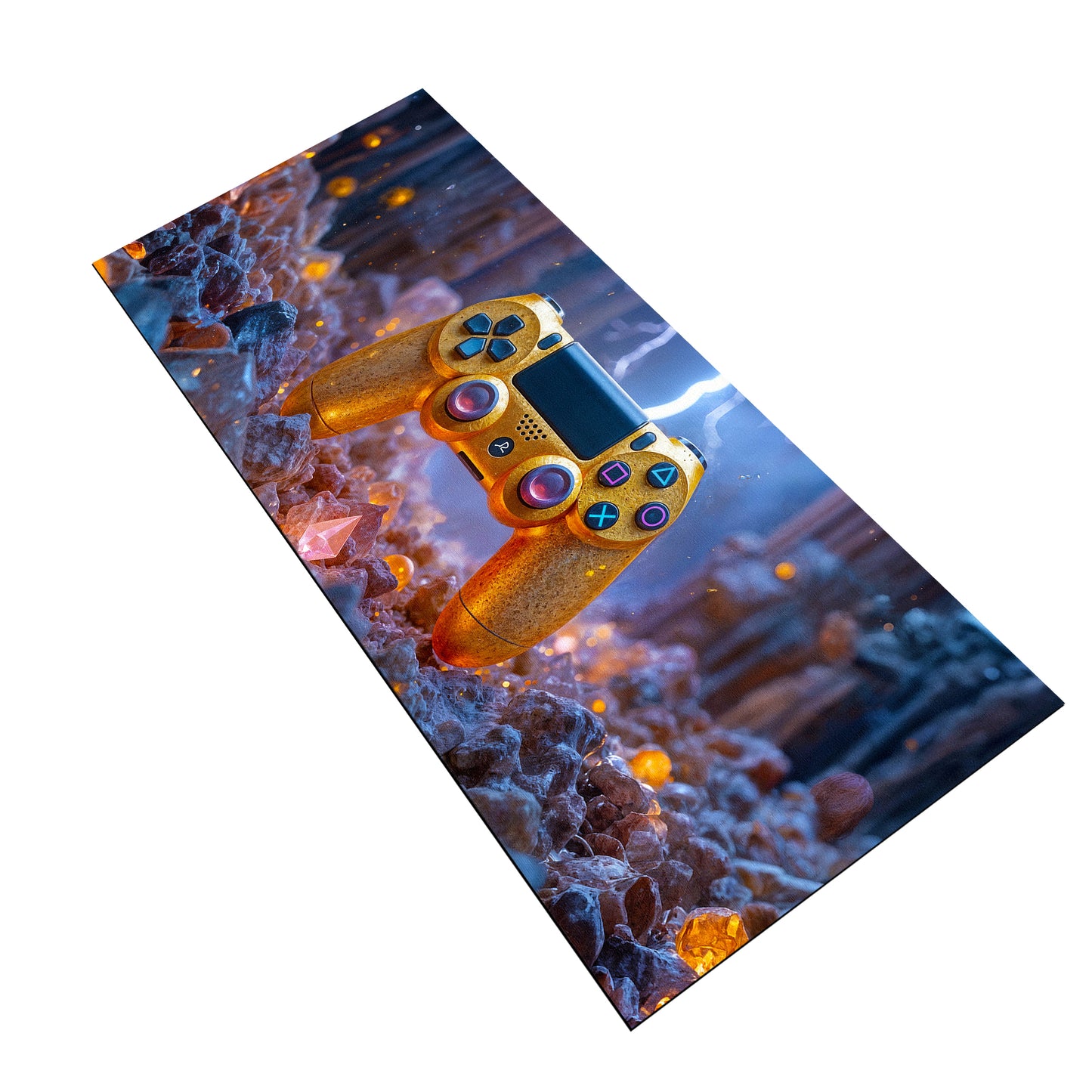 Golden Controller Desk Pad