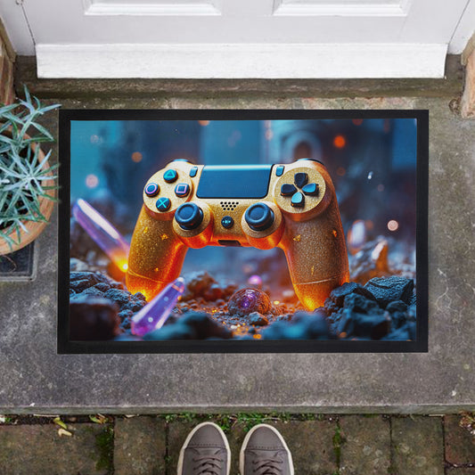 Golden Controller Door Mat