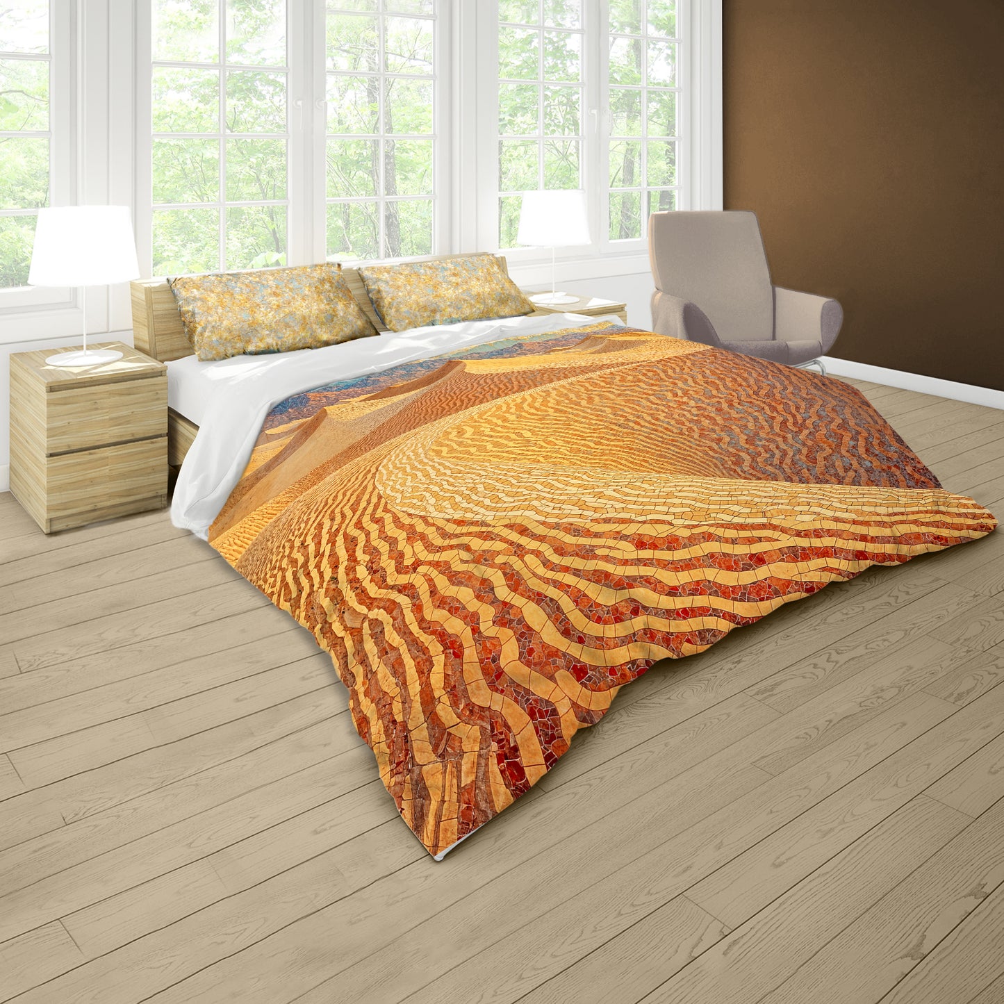 Golden Desert Sand Duvet Cover Set