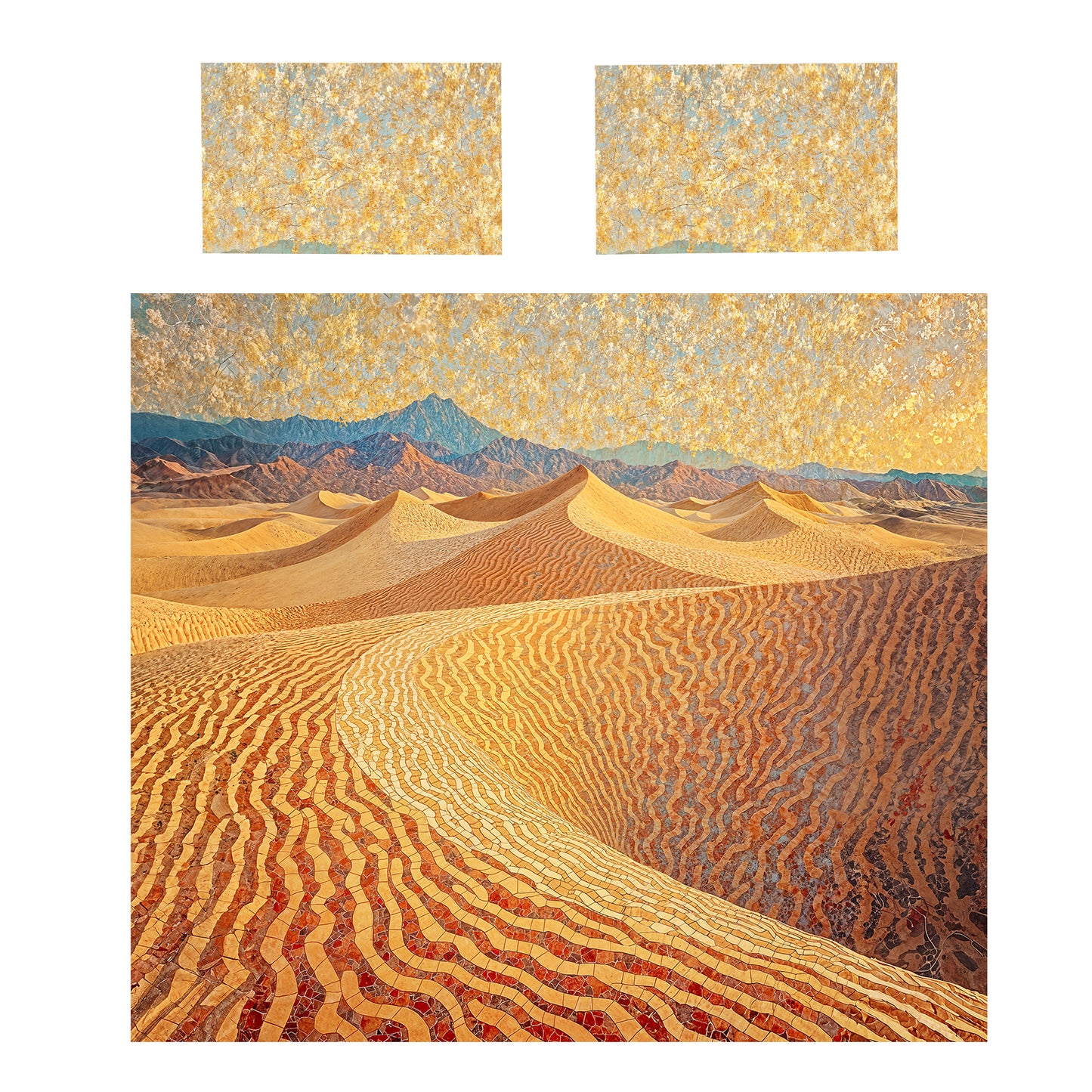 Golden Desert Sand Duvet Cover Set