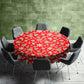 Golden Doodle Christmas Round Tablecloth