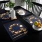Golden Moon Phases Placemats by Nathan Pieterse