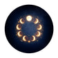 Golden Moon Phases Round Tablecloth by Nathan Pieterse