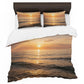Golden Ocean Sunset Duvet Cover Set by Nathan Pieterse