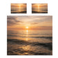 Golden Ocean Sunset Duvet Cover Set by Nathan Pieterse