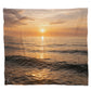 Golden Ocean Sunset Light Weight Fleece Blanket by Nathan Pieterse