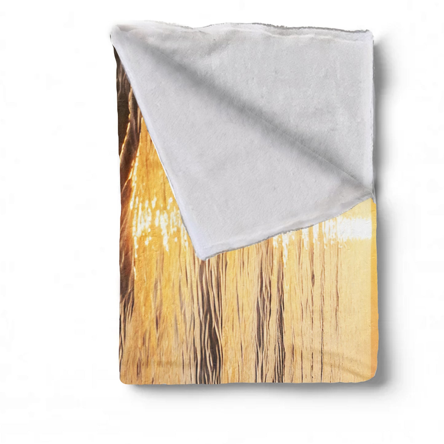 Golden Ocean Sunset Light Weight Fleece Blanket by Nathan Pieterse