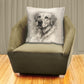 Golden Retriever Sketch Luxury Scatter by Nathan Pieterse