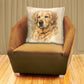 Golden Retriever Watercolor Portrait Luxury Scatter by Nathan Pieterse