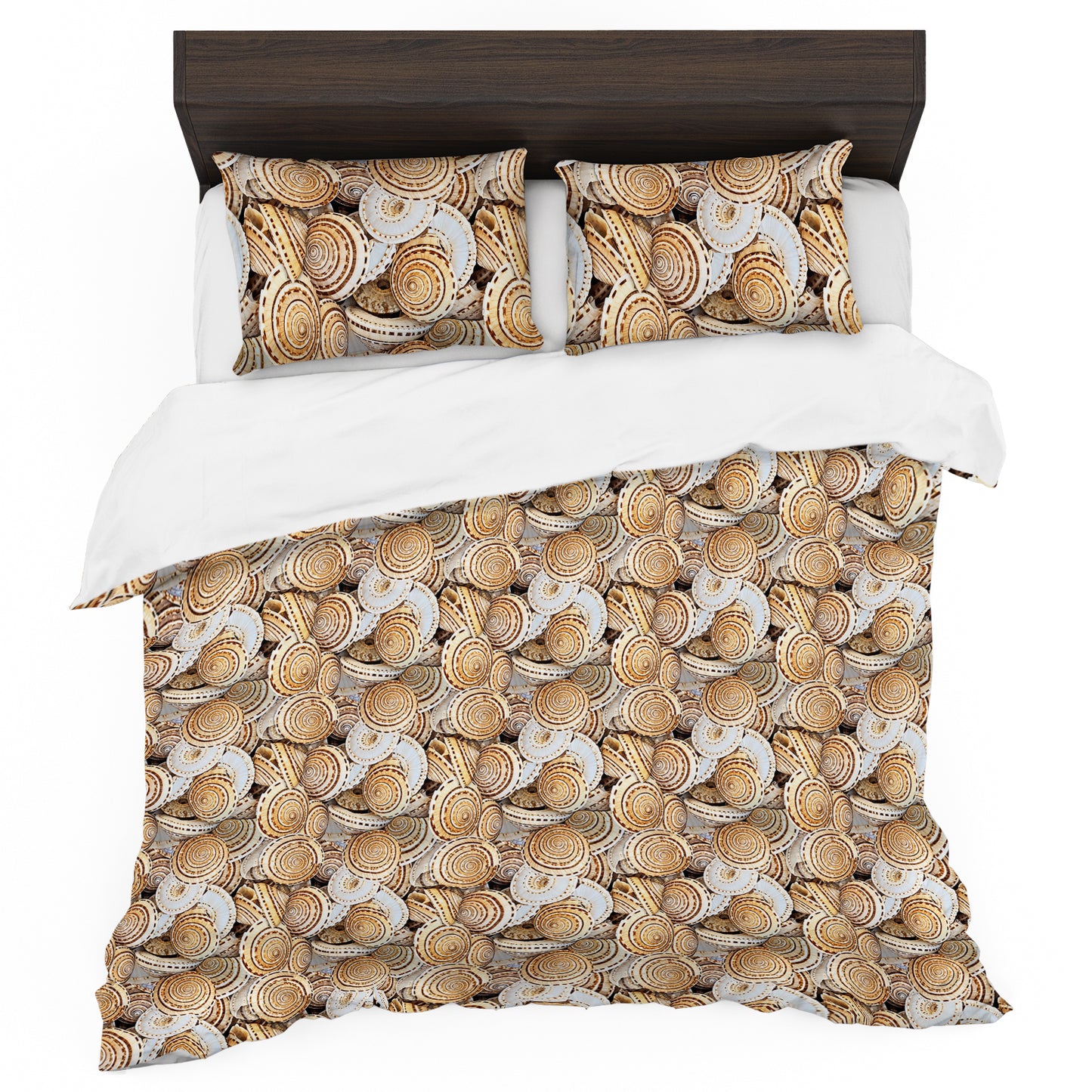 Golden Shells Duvet Cover Set