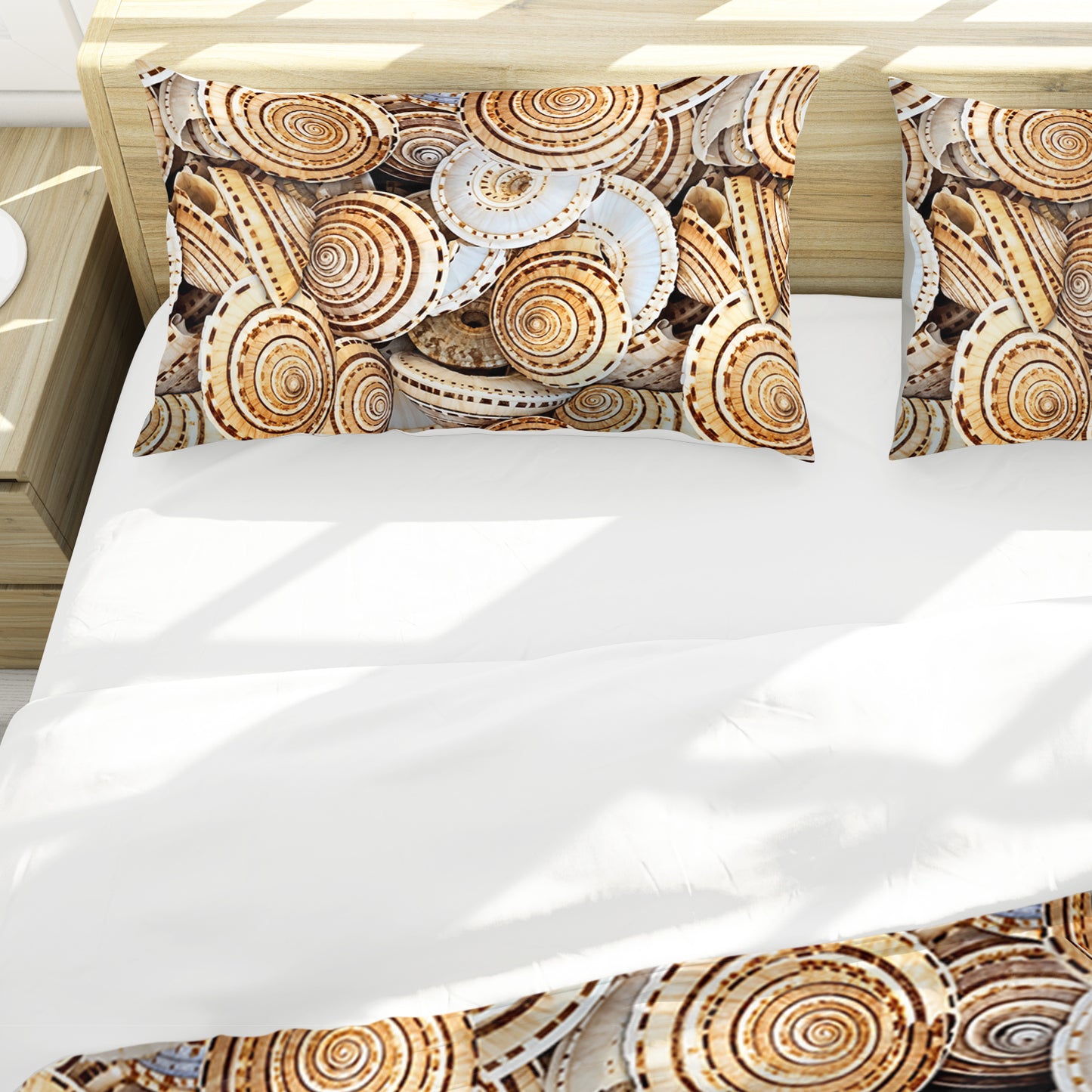 Golden Shells Duvet Cover Set