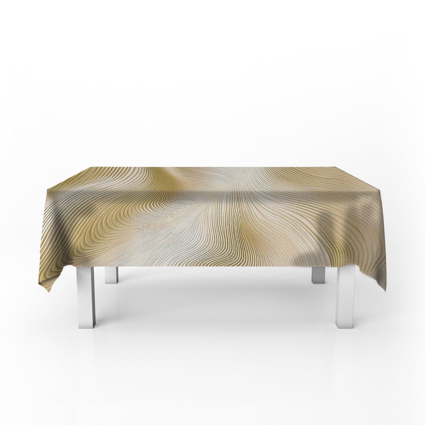 Golden Silk Rectangle Tablecloth