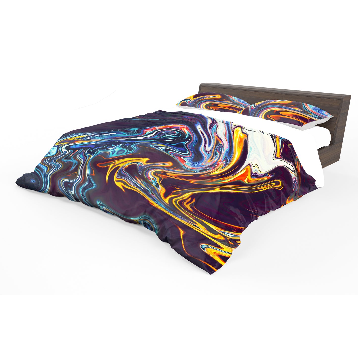 Golden Swirl Duvet Cover Set