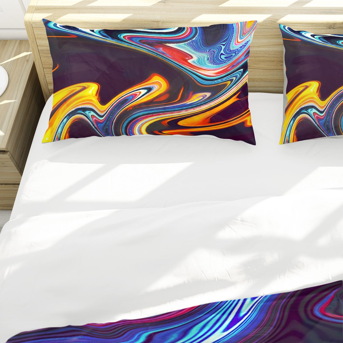 Golden Swirl Duvet Cover Set