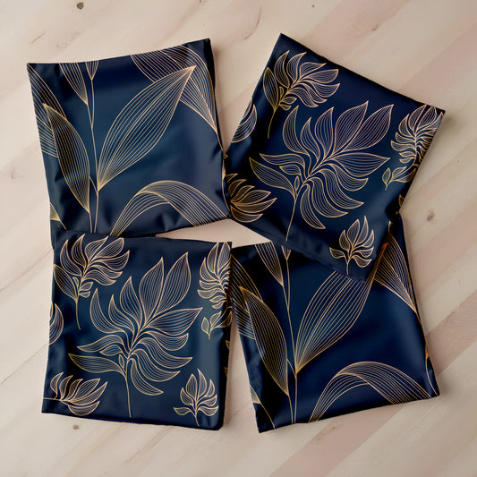 Golden Leaf Luxury Scatter Covers (Set of 4)