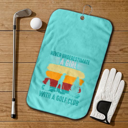 Golf Lady Golf Towel Set of 2