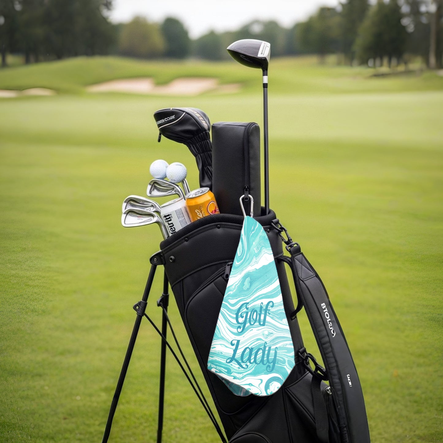 Golf Lady Golf Towel Set of 2