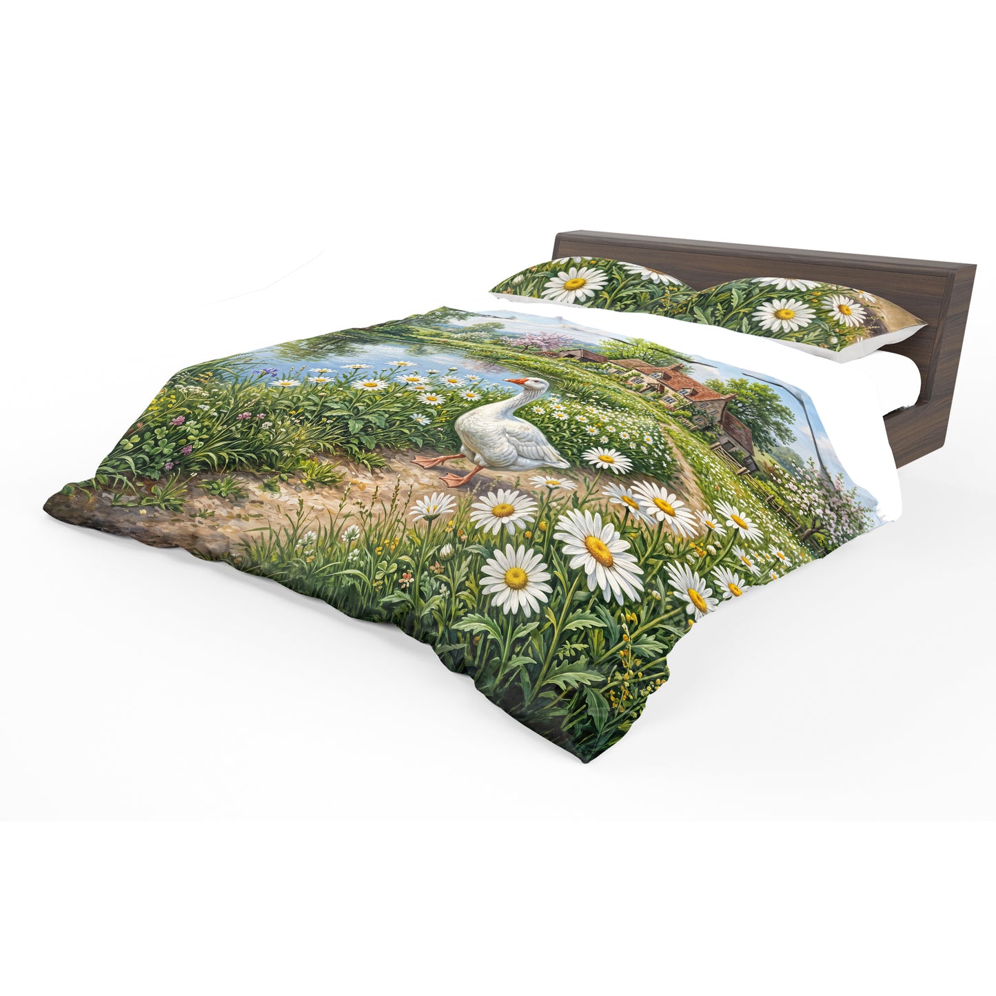Goose on Daisy Lane Duvet Cover Set