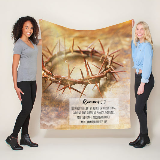 Grace in the Struggle Light Weight Fleece Blanket