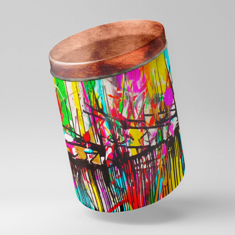 Graffiti Colours Decoupage Drum Cover