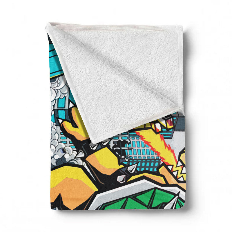 Graffiti Mario Light Weight Fleece Blanket