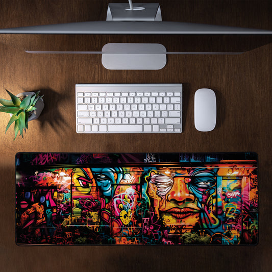 Building Graffiti Large Desk Pad