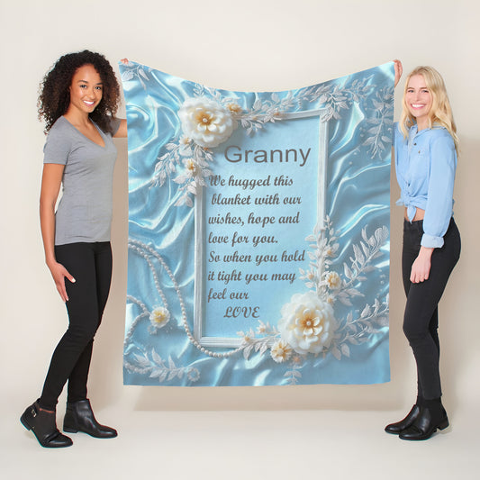 Granny Light Weight Fleece Blanket