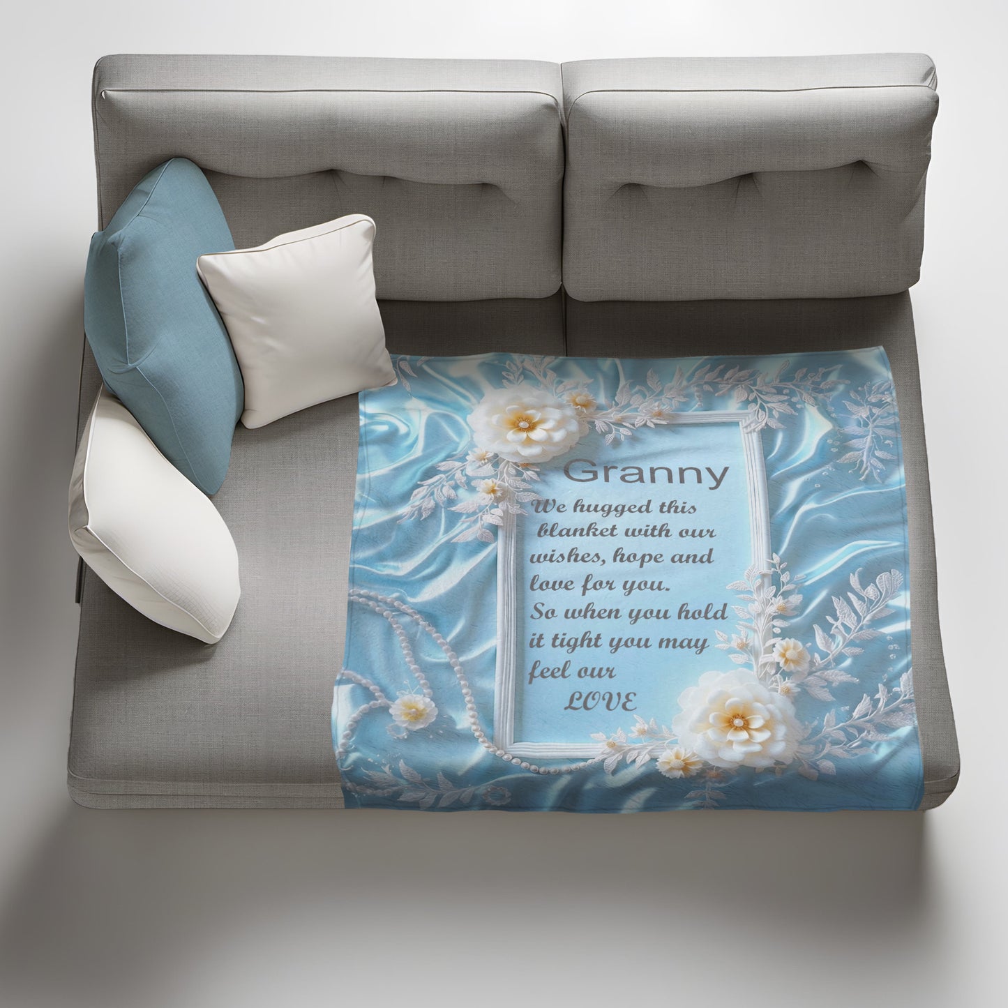 Granny Light Weight Fleece Blanket