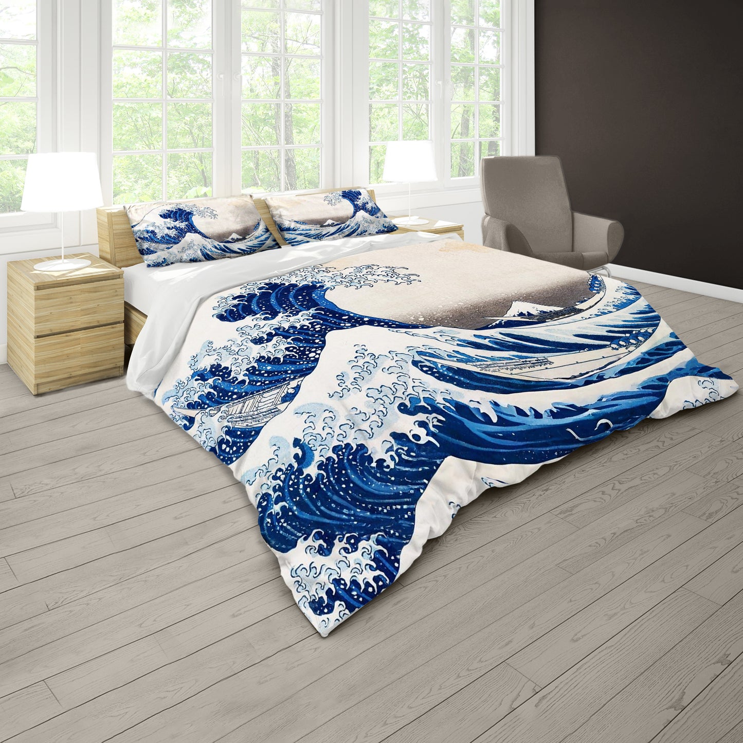 Great Wave Of Kanagawa Duvet Cover Set
