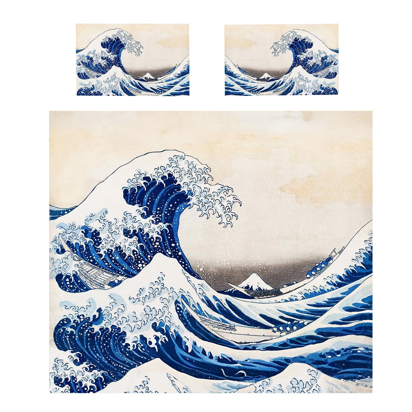 Great Wave Of Kanagawa Duvet Cover Set