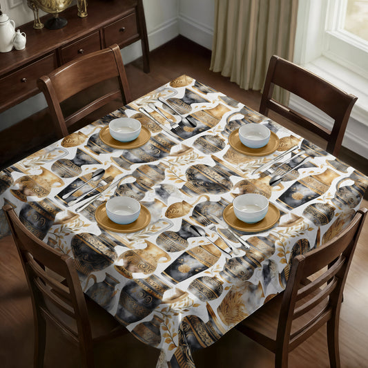 Grecian Urns Square Tablecloth