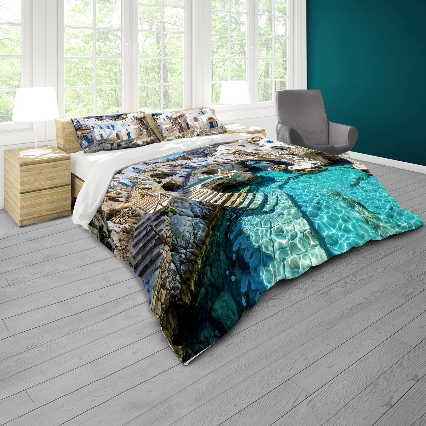 Greek Grotto Duvet Cover Set