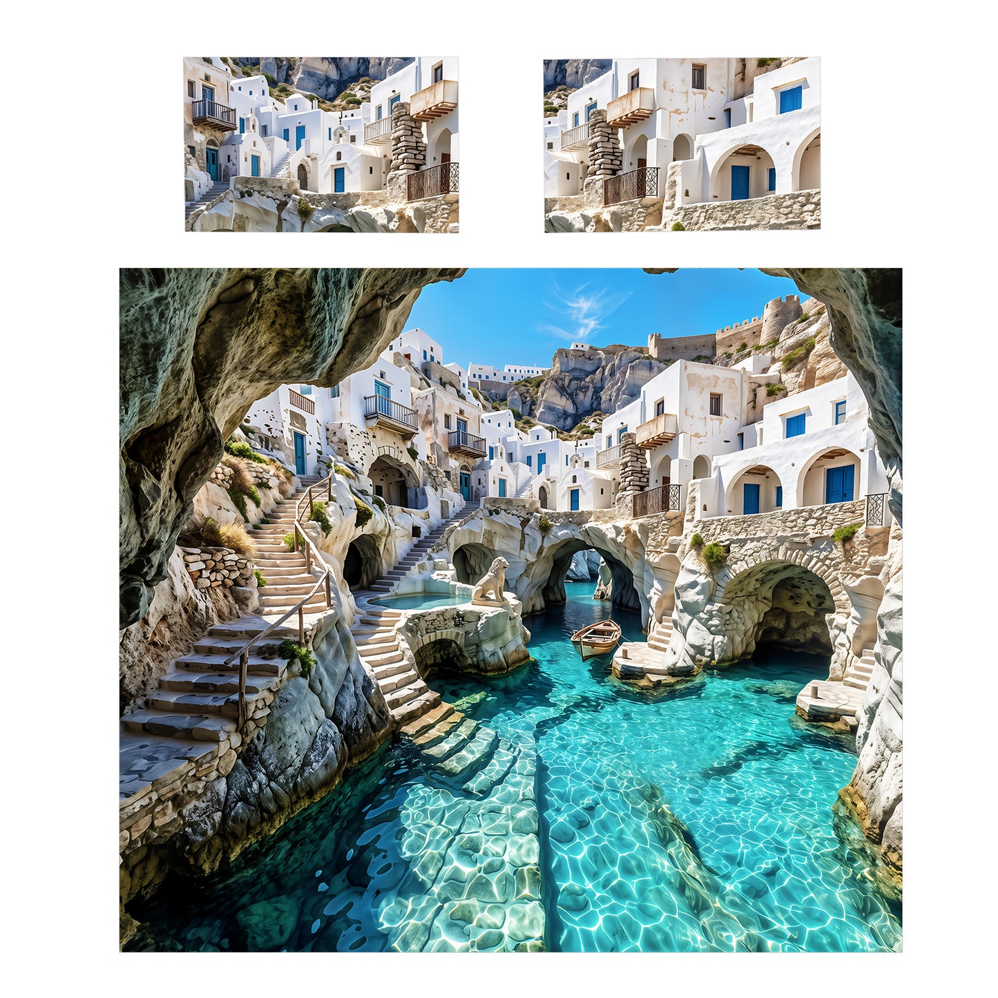 Greek Grotto Duvet Cover Set