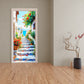 Greek Island Door Decoupage