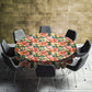 Green And Gold Round Tablecloth