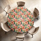 Green And Gold Round Tablecloth